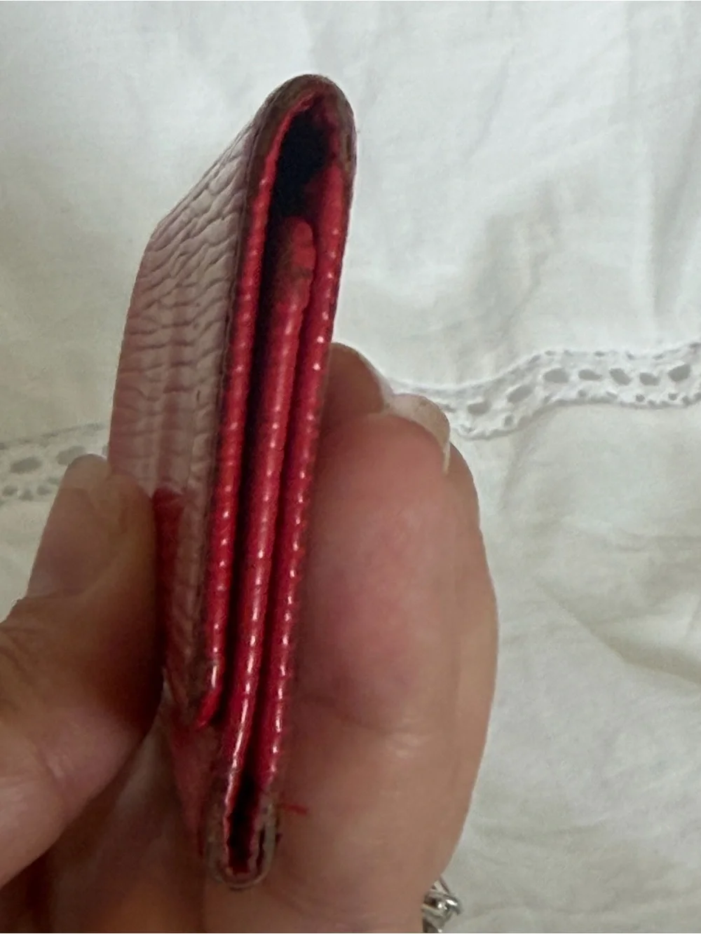 Louis Vuitton Women's Red Epi Key Wallet - Sleek Epi Leather Style